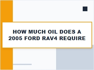 Essential Oil Change Guide for Ford Rav4